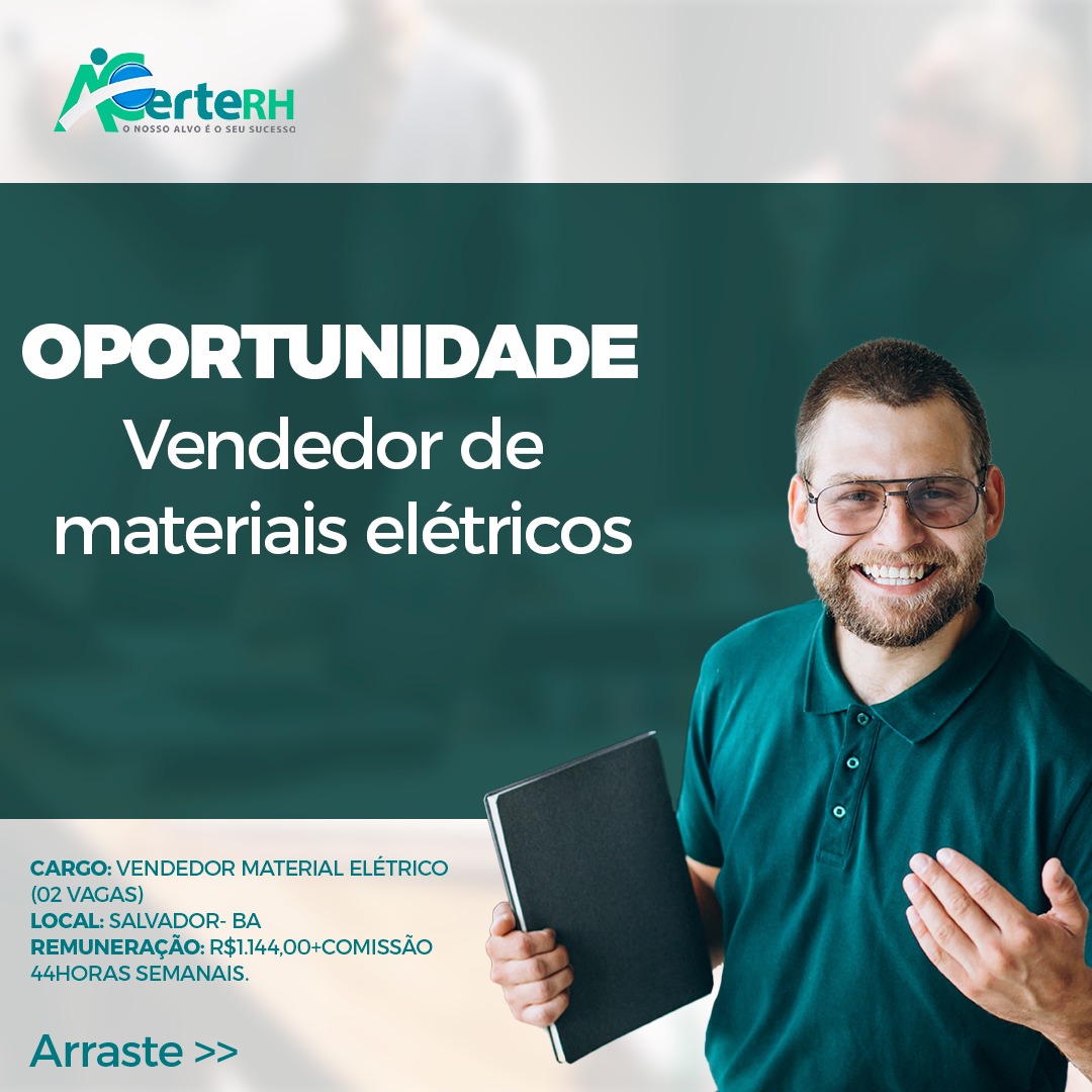 Vendedor materiais elétricos