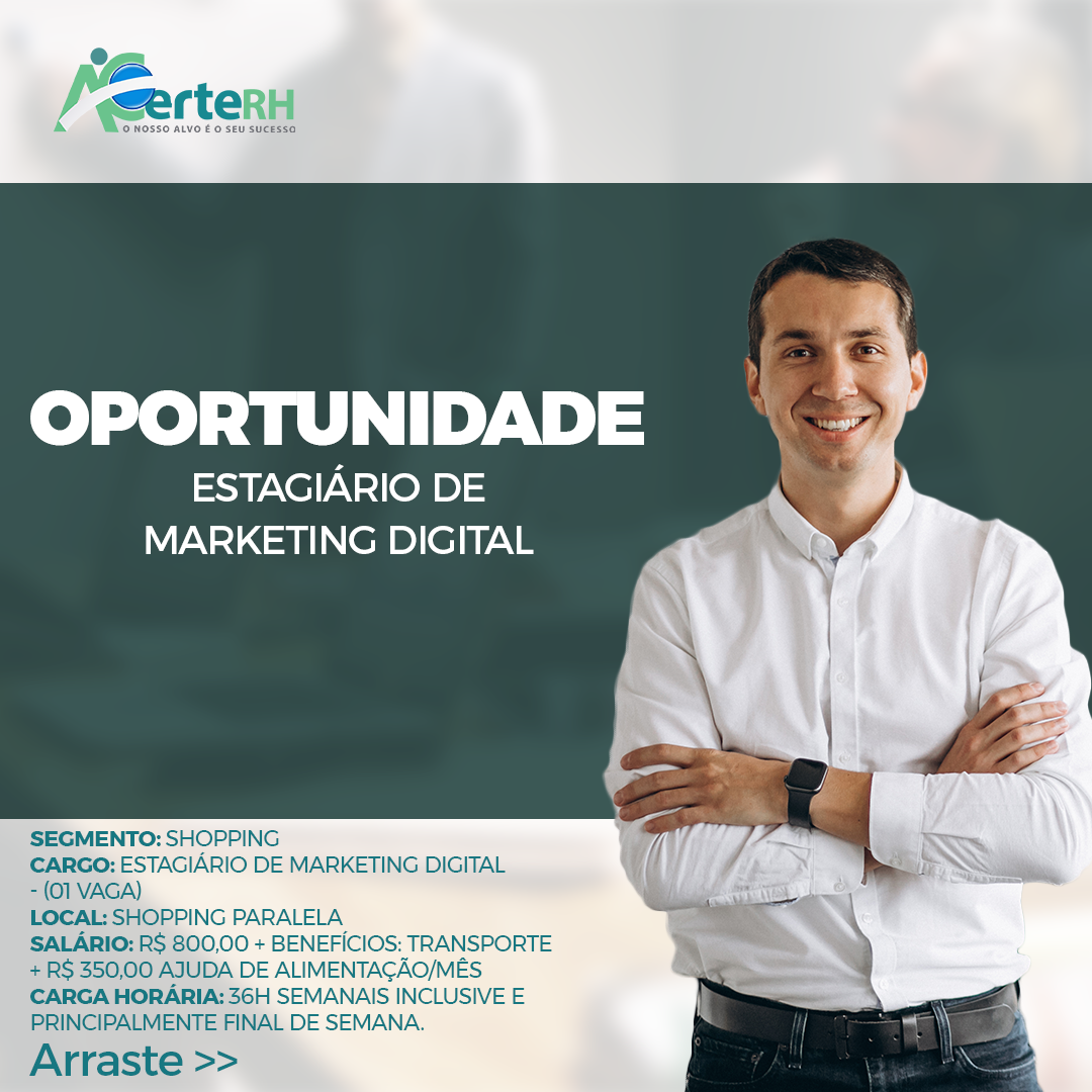 Estagiário de Marketing Digital